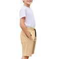 thumbnail image 4 of UACY Athletic Shorts for Boys Wide Leg Elastic Waist Basketball Shorts Running Loose Casual Pocket Knee Length Pants, 4 of 8