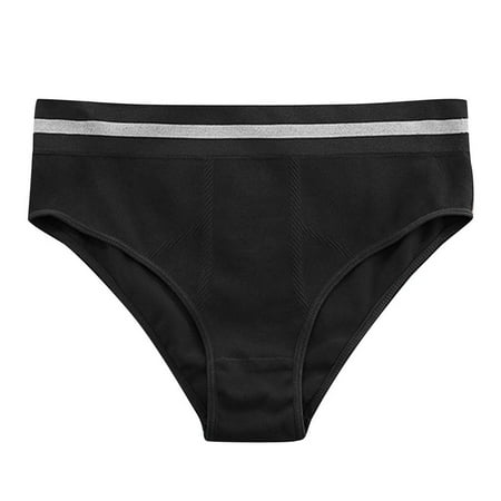 Akafmk Plus Size Underwear for Women Low Waisted Cotton Briefs Large Size Seamless Briefs Breathable Comfortable Underwear Panties  Sizes XL-4XL
