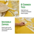 thumbnail image 6 of Gogreen 100% Cotton 3 Pieces Luxury Queen Duvet Cover Floral, Soft & Breathable Queen Bedding Sets, Pattern Queen Comfy Duvet Cover, with Zipper Closure, 6 of 10