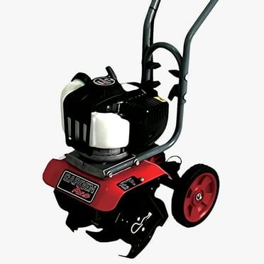 GardenTrax Gasoline Tiller W/4-Cycle Powerful 38cc Red Mini Cultivator