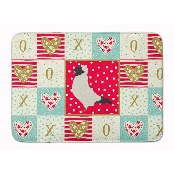 Carolines Treasures CK5379RUG Nun Pigeon Love Machine Washable Memory Foam Mat Red 19 X 27" multicolor
