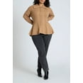 thumbnail image 3 of ELOQUII Women's Plus Size Peplum Zipper Sweater, 3 of 3