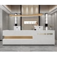 thumbnail image 3 of Cashier Simple Modern Company Front Desk Hotel Reception Desk Women's Clothing Store Beauty Salon Bar Counter Customized My Lux Decor Round, 3 of 6