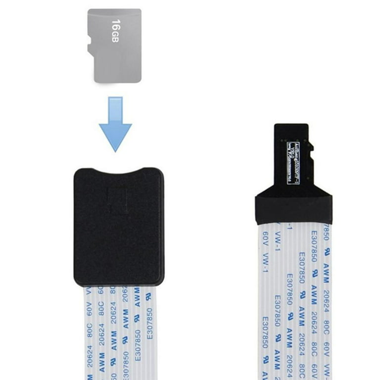 Tf Micro Sd To Sd Extension Cable Adapter Flexible Extender For Car Walmart.com