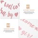 thumbnail image 3 of BEADCEST 1Jgo Guirnalda Decorativa Rosa Para Fiesta De Baby Shower Con Letras Bienvenida, 3 of 7