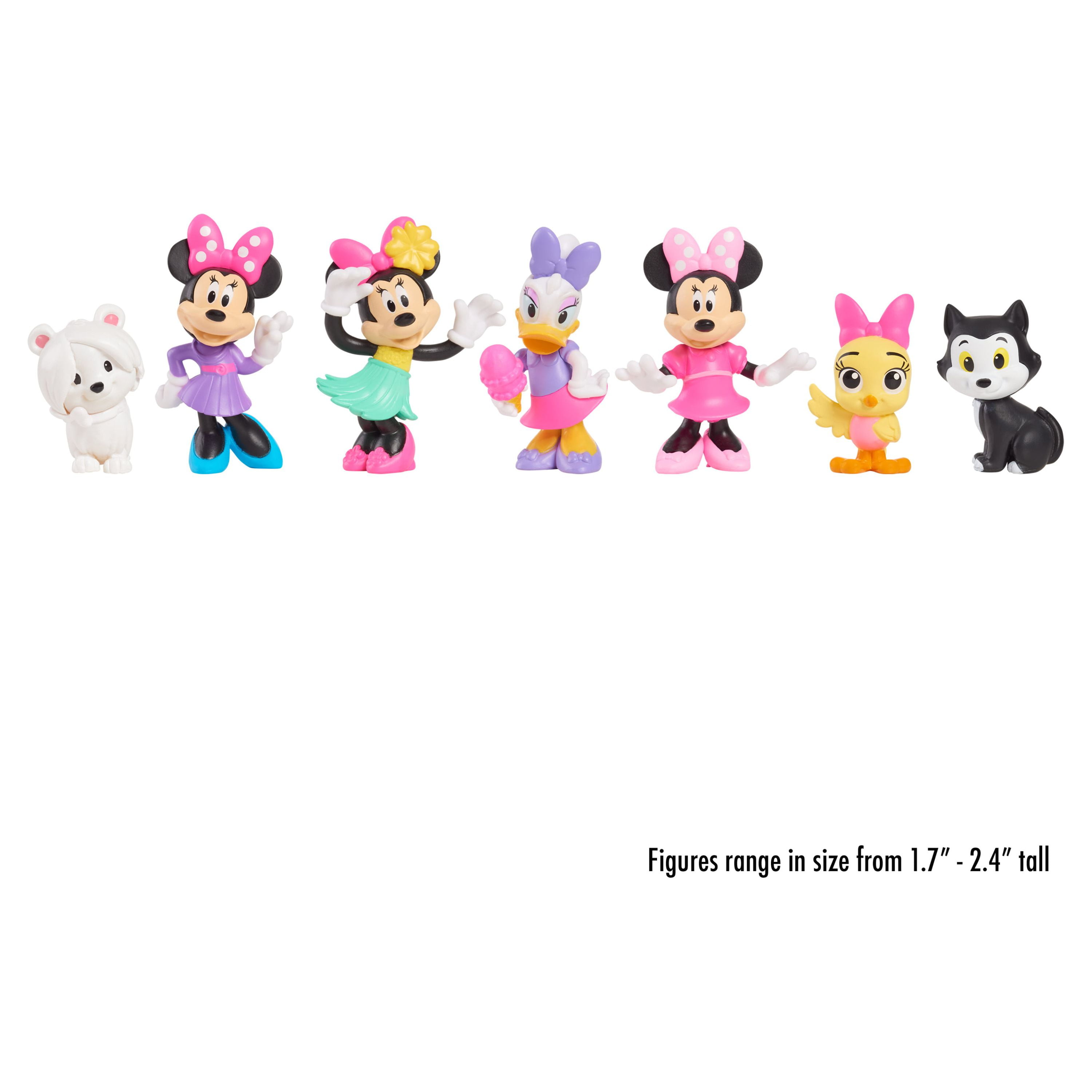 Disney Junior Minnie Mouse Polka Dot Pets Collectible Figures, Kids Toys for Ages 3 Up, Size: 3.07 inches; 2.16 inches; 3.0 Inches