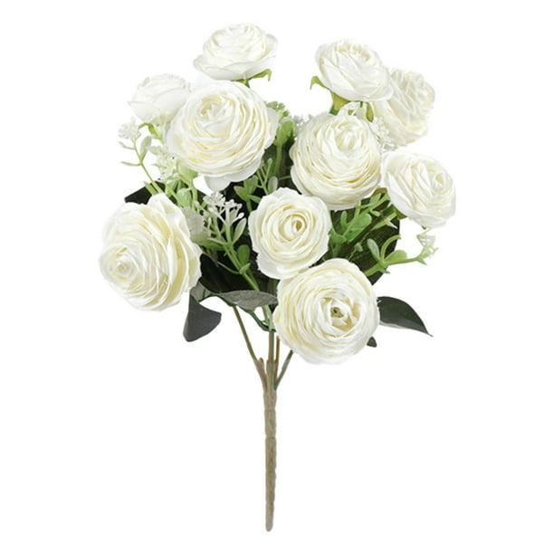 Ramo De Novia Con Rosas Artificiales, Flores Artificiales, Rosas Artificiales, Flores De Seda, Ramo Atado A Mano, Rosa