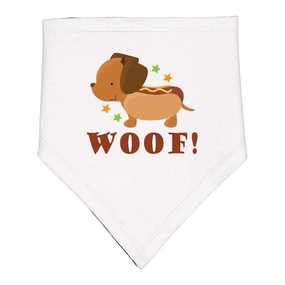 Inktastic Dachshund Hot Dog Funny Baby Bandana Bib