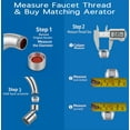 thumbnail image 3 of XUCP-Faucet Adapter, Internal Thread M22 to Male Thread M22 Faucet Aerator, Suitable for Kitchen Sink Aerators Connection (F22-M22), 3 of 4