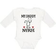 thumbnail image 3 of Inktastic Daddy is a Nurse Baby Boys or Girls Long Sleeve Baby Bodysuit, 3 of 5