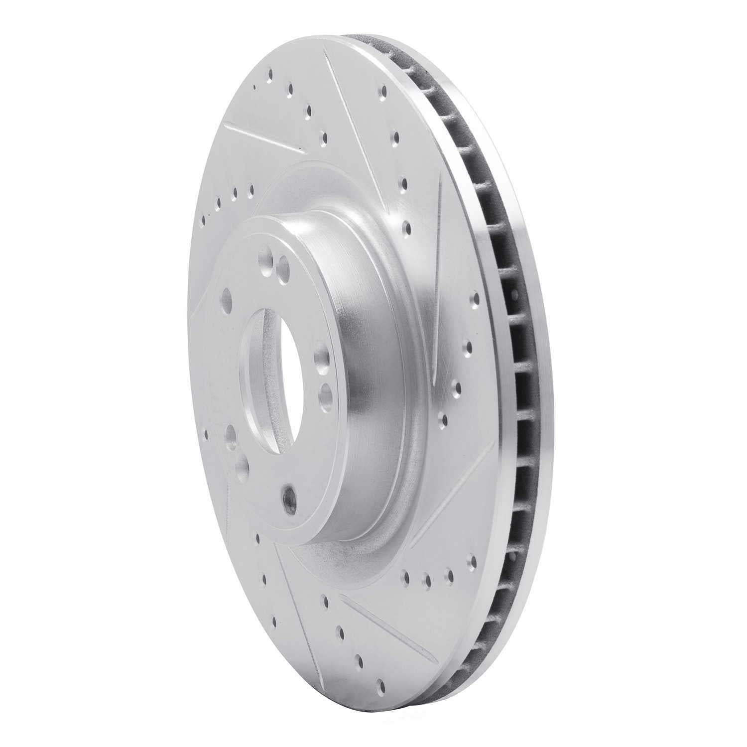 Dynamic Friction Company 631-03030R DFC Brake Rotor - Drilled And Slotted - Silver