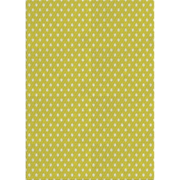 Ahgly Company Indoor Rectangle Patterned Neon Yellow Novelty Area Rugs, 10' x 13'