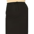 thumbnail image 5 of Women's Plus Size High Rise Chiffon Overlay Maxi Draped Skirt with Waist Tie Accent, 5 of 6