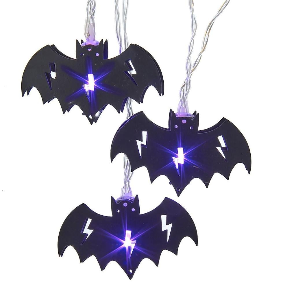 Kurt S. Adler 51657 10 Light Purple Bat LED Light String for