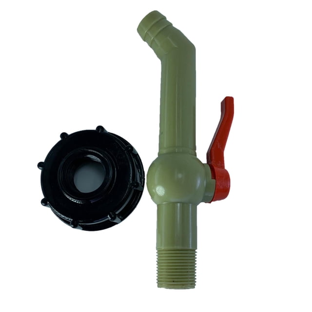 Adaptador de grifo de IBC de rosca gruesa, válvula de repuesto de 25,5mm, herramienta de grifo, piezas de montaje, accesorios de grifo de Yotijar adaptador de tanque