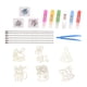 thumbnail image 3 of Kit de manualidades y pintura de cristal para manualidades, kits de pintura de cristal, decoración de graffiti, juguetes de dibujo para niños y niñas, Navidad, 3 of 7