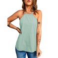 thumbnail image 1 of Blusa con cuello halter Ticfox verde L, 1 of 6