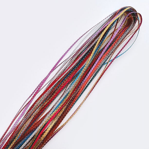 Trenzas de pelo de colores para niña y mujer, mechones de cuerda para trenzas africanas de 4 a 30 piezas, accesorios para el cabello, 90cm