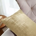 thumbnail image 4 of Home Soft Things Textured Velvet Pillow Covers (Set of 2), - Almond Buff - 14" x 26", 4 of 5