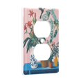 thumbnail image 2 of Yayeee Duplex Wall Plate 1-Gang 4.5"x2.7" Home Receptacle Light Switch Decorative Outlet Cover, Vibrant Flowers, 2 of 7