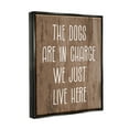 thumbnail image 4 of Stupell Industries Dogs In Charge Pet Phrase Inspirational Painting Black Floater Framed Canvas Art Print Wall Art, 25 x 31, 4 of 10