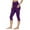 Purple, variant on biudgviw Capri Leggings for Women High Waist Butt Lift Capris Athletic Running Yoga Pants Slim Stretch Cropped Leggings with Pocket
