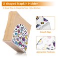 thumbnail image 5 of Yayeee Napkin Holder for Table Kitchen Paper Tissue Organization, Purple Doodle Pattern, 5 of 8