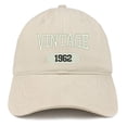 thumbnail image 1 of Trendy Apparel Shop Vintage 1962 Embroidered 56th Birthday Relaxed Fitting Cotton Cap, 1 of 2