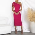 thumbnail image 3 of Robes pour Femmes Robe de Soirée Jupe Automne Col en V Dos Taille Irrégulière Tenue pour Dames pour et Événements Formels, 3 of 8