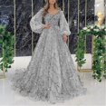 thumbnail image 2 of HCURIBAD 2024 New Womens Gold Evening Dresses Sexy Queen Gowns Long Dresses 1*Skirt Gray S, 2 of 4