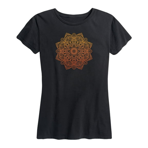 Instant Message - Fire Mandala - Women's Short Sleeve Graphic T-Shirt