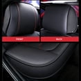thumbnail image 4 of Leather Car Seat Cover, Universal Fit for Car/SUV/Truck/Auto Faux Leatherette Automotive Vehicle Cushion Covers Interior Accessories 1PC, 4 of 5