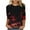 Black Plus Size Blouse for Women_0, variant on CYMMPU Spring Tops Round Neck Tunic Tops Loose Fit Flower Printed Blouses for Women Dressy Casual Summer Fashion Shirts 3/4 Sleeve Lightweight Basic T-Shirts Black XL