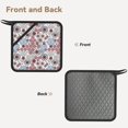thumbnail image 2 of Sikiie Abstract Floral Pot Holders Kitchen Insulation Mats Heat Resistant Pot-Holder Oven Anti-Scald Pads for Cooking Baking, 7.1*7.1inch, 2 of 8
