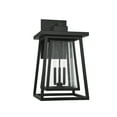 thumbnail image 2 of Denver 3-Light Outdoor Wall Lantern in Matte Black, 2 of 5