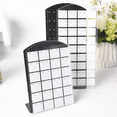 thumbnail image 4 of Transparent Plastic Display Panel Bracket Earrings Display Rack Showcase Holder Simple Fashion Storage Tool Jewelry Stand Card square 1pcs, 4 of 6