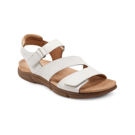Easy Spirit Womens MAVEY Leather Self Closing Straps Strappy Sandals
