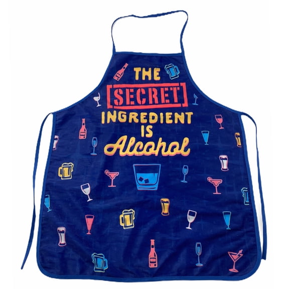 The Secret Ingredient Is Alcohol Funny Drinking Cocktail Graphic Kitchen Accessories