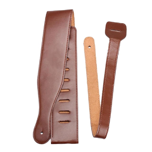 Luxurious Style Comfortable Leather Guitar Strap for Guitar Strap Shoulder Belt brown