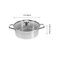 thumbnail image 2 of WASHWEPE Cooking Pot with Lid Stainless Steel Multi-functional 1Pack, 2 of 8