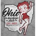 thumbnail image 2 of Ohio OH State Pride Cute Betty Boop Hoodie Sweatshirt Women Brisco Brands M, 2 of 6