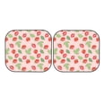thumbnail image 5 of Lsque Strawberry Floral 2 PCS Windshield Sun Shade | CarFoldable Window Covers | Car Accessories Reflect UV for Universal Cars SUV Truck | Large, 5 of 7