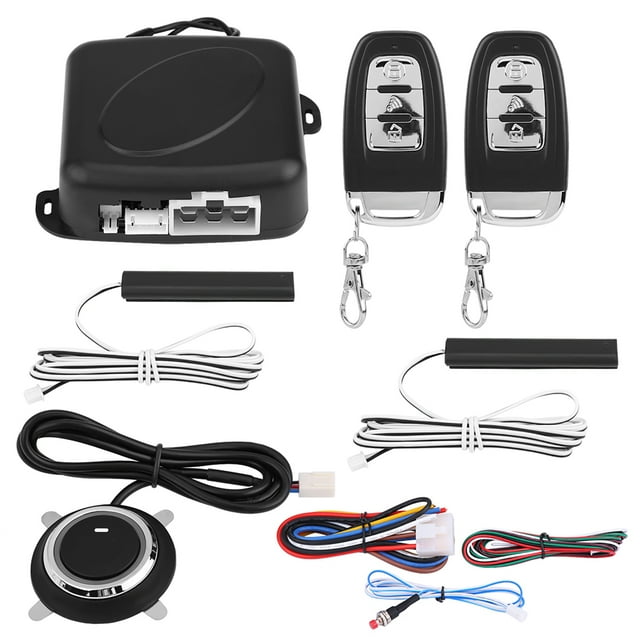 Car Remote Starter Car Alarm System Remote Starter Remote Car Starter Keyless Entry 9Pcs Universal Car SUV Alarm System Security Keyless Entry Push Button Remote Starter