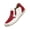 Red_004, variant on Women's Leathe Slip On Mid-Cut Loafers Side Zipper Fashion Lightweight Soft Sole Casual Comfortable Walking Flat Shoes for Work Commuting Leisure Daily Saffron 8 (EU-41)