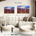 thumbnail image 3 of Elephant Stock Hunts Mesa Monument Valley Sunset Wall Art - Horizontal Multi Panel Canvas - Living Room Wall Decor - Places Multi Panel - Blue And Brown Decor By Susanne Kremer - 45" x 28", 3 of 4