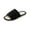 05#Black, variant on Women's Soft Puffy Waffle Cotton Linen Indoor Slippers Open Toe Slide Design Quiet Cushioned Outsole Anti Skid Sweat Resistant Bedroom Footwear For Women