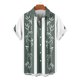 thumbnail image 4 of Blusa y camisa de manga corta con cuello vuelto Camisa casual para hombre Camisa de bolos vintage de manga corta Camisas de verano de playa cubana Camisa con botones Blusa para hombre Poliéster, 4 of 6