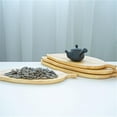 thumbnail image 4 of Leaf Shape Solid Wood Dessert Plate Decoration Tray Fruit Dishes Nordic Style Tableware Tray Kitchen Storage Pallet Plate Organizer, 4 of 6