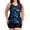 Feather Print+Black, variant on RELLECIGA Women's Swimwear Scoop Neck Tankini Tops with Shorts Swimsuit for Women two piece bathing suits Turquoise Floral Green Size XL