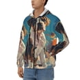 thumbnail image 3 of Honeii Colorful Sky Puppy Print Hoodies for Men, Pullover & Full Zip, Breathable Zip up Hoodie, Sweatshirt-Medium, 3 of 5
